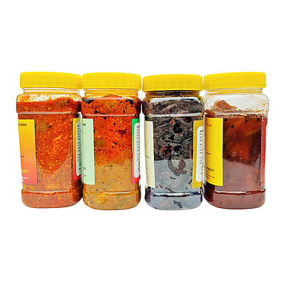 AGRAWAL'S Classic Pickle Combo - Mango, Mixed, Plum, Mango Sweet Pickle - 1750 GMS Pack of 4