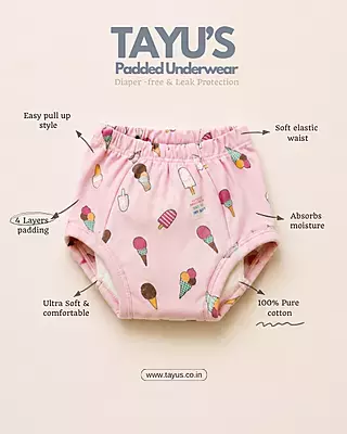 Padded underwear And cloth diaper combo