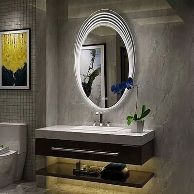 Oval LED Touch Sensor Mirror 006