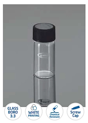 Tubes Culture Flat Bottom, Reusable GLASSCO