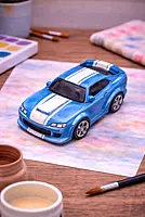 Reusable Big Car, Labubu & Gingerbread Man DIY Painting Kit – Paint Your Own Creative Collection