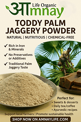 Palmyra (Taad) Jaggery Powder (100% Chemical Free, No Preservative)-n