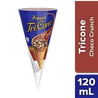 AMUL TRICONE CHOCO CRUNCH 120ML