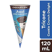 AMUL TRICONE COOKIE CRUNCH 120ML