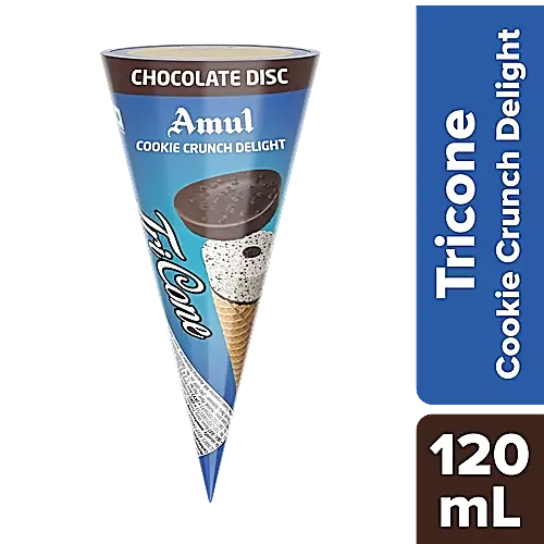 AMUL TRICONE COOKIE CRUNCH 120ML
