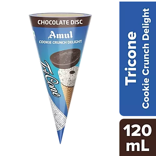 AMUL TRICONE COOKIE CRUNCH 120ML