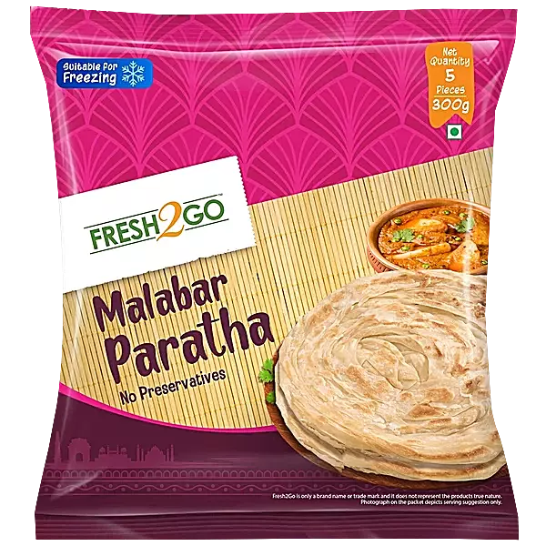 Fresh2go - Malabar Paratha 7inch (5*60g)