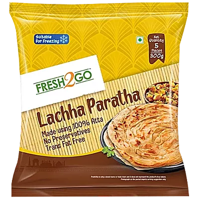 Fresh2go - Frozen Lachha Paratha 7inch (5*60g)