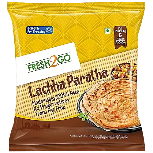 Fresh2go - Frozen Lachha Paratha 7inch (5*60g)