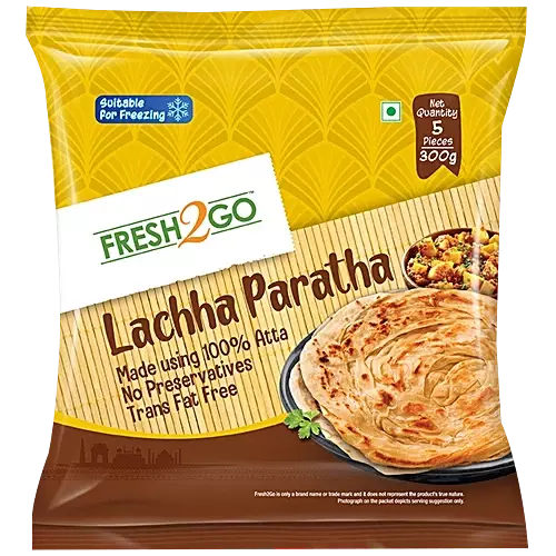 Fresh2go - Frozen Lachha Paratha 7inch (5*60g)