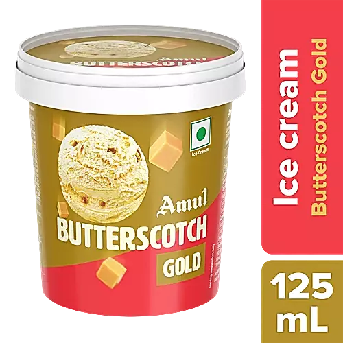 AMUL CUPS BUTTERSCOTCH GOLD 125ML