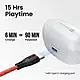 POR 1837 Harmonics Twins S5 TWS Earbuds – Bluetooth 5.2 | In-Ear | Bass | 15H Playtime | White