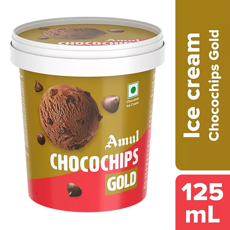 AMUL CUPS CHOCOCHIPS GOLD 125ML