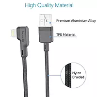 Portronics Konnect HD – 8-Pin 3A Lightning Cable, 1.2M Black. Fast charging and data transfer, durable design, compatible with all Lightning devices. Perfect for everyday use and travel.