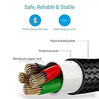 Portronics Konnect HD – 8-Pin 3A Lightning Cable, 1.2M Black. Fast charging and data transfer, durable design, compatible with all Lightning devices. Perfect for everyday use and travel.