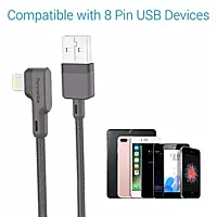 Portronics Konnect HD – 8-Pin 3A Lightning Cable, 1.2M Black. Fast charging and data transfer, durable design, compatible with all Lightning devices. Perfect for everyday use and travel.