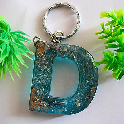 'D' GOLD TRACE KEYCHAIN(LKB00070)