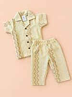 Cozy Textured Cotton Co-ord Set - (Assorted Colours) Cozy Textured Cotton Co-ord Set - (Assorted Colours)