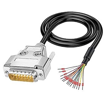 DB15 Solderless Male RS232 D-SUB
Serial Adapter, 15 pin