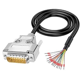 DB15 Solderless Male RS232 D-SUB
Serial Adapter, 15 pin