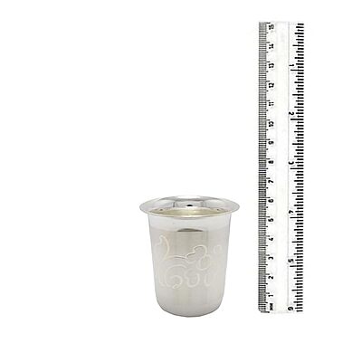 Silver Bowl, Spoon, Glass and Plate