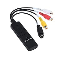 Easycap USB 2.0 Adapter TV Video Audio VHS to DVD Converter Capture Card Adaptor (Black) Easycap USB 2.0 Adapter TV Video Audio VHS to DVD Converter Capture Card Adaptor (Black)