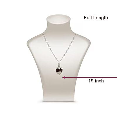 Silver Chain with Rudraksha Pendent Silver Chain with Rudraksha Pendent