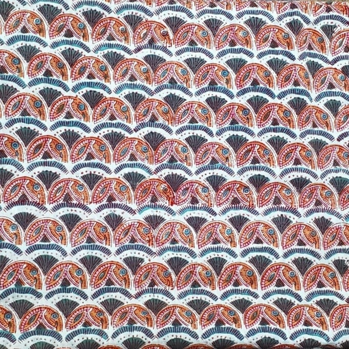 Sanganeri Handblock Cotton Fabric #41