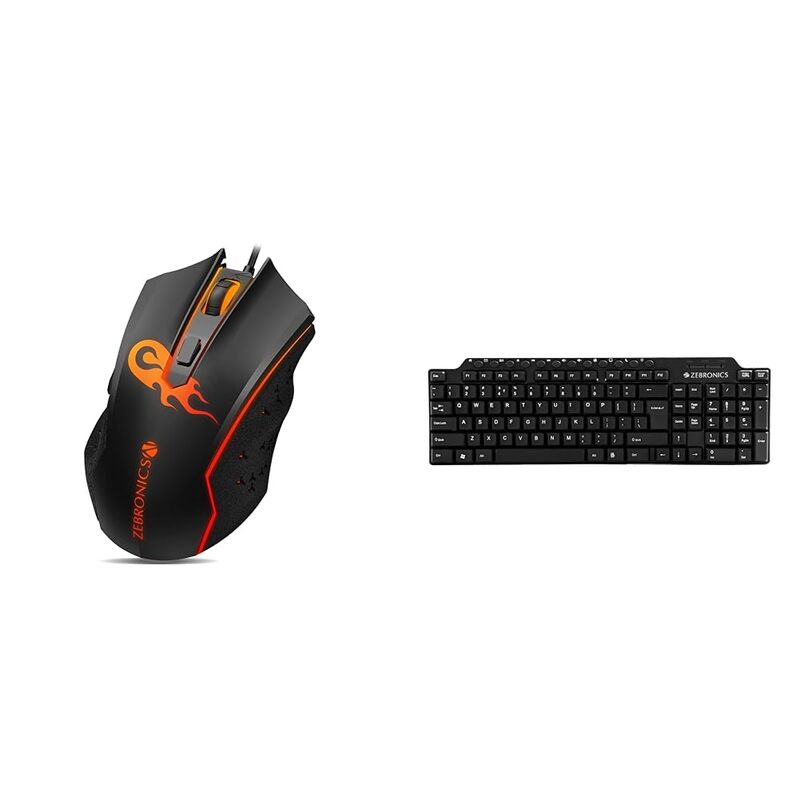 Zebronics Zeb-clash RGB Gaming Mouse offers customizable RGB, ergonomic design, and precision sensor, enhancing gaming experience for performance-focused gamers.