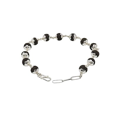 Silver Capped Karungali Bracelet