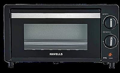 Havells OTG 9T BL - 9 Liters Toughened Double Glass Door 800 Watt