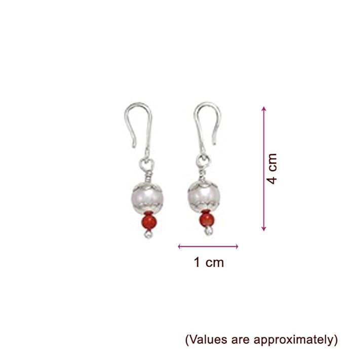 Silver Pearl Earrings, Thottu for kids