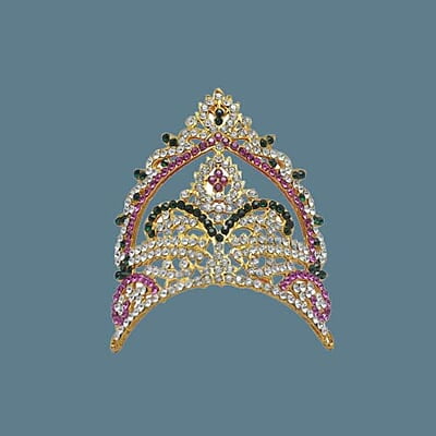 God,Goddess Multistone Crown