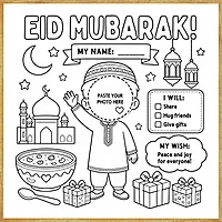 Eid Mubarak – Colour & Frame Kit