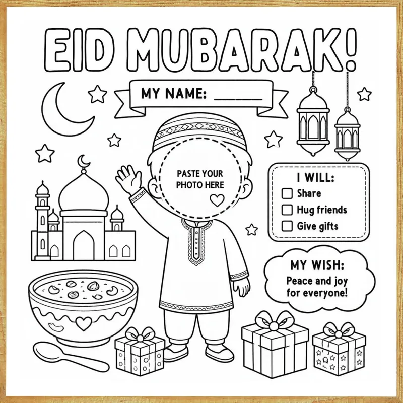 Eid Mubarak – Colour & Frame Kit