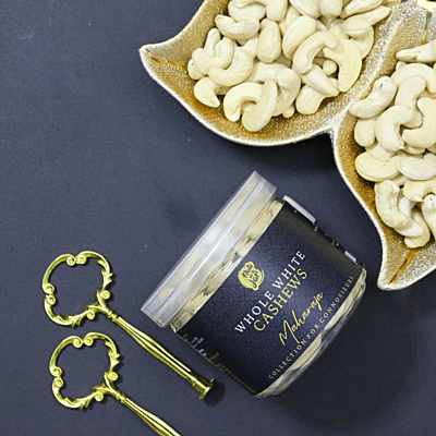 Nuts in a Jar Maharaja Whole White Cashews 250 Grams