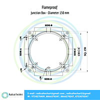 Flameproof Junction Box - Diameter 150 mm