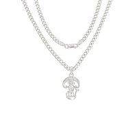 Sterling Silver Chain With God Kartikeya Subrahmanya Pendant