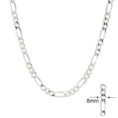 Sterling Silver Men's Figaro Chain