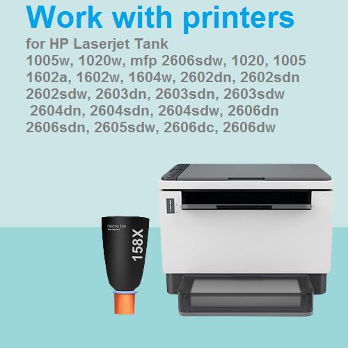 158X/158A Toner Cartridge Refill for HP Laserjet Tank 1005w 1020w 2605sdw 2606sdw Printer