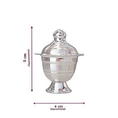 Silver Kumkum Chimizh 21grams Silver Kumkum Chimizh 21grams