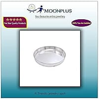 Silver Plain Plate for Pooja,Home (13.3CM)
