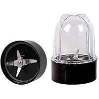 Bullet Mixer Juicer Jar (300ml & 500 ml) Black Universal 4-Teeth