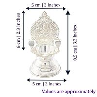 Silver Plate with Kamakshi Diya
