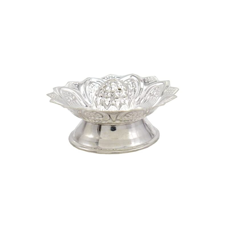 Silver Lotus Agarbatti Stand Silver Lotus Agarbatti Stand
