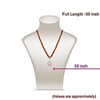 Rudraksha Mala/Chain with Sterling Silver Iyyappan Pendent/Dollar