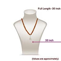 Rudraksha Mala/Chain with Sterling Silver Iyyappa Pendent/Dollar