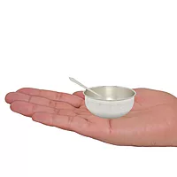 Sterling Silver Bowl with Spoon & Tumbler Set | Baby Annaprashan Velli Kinnam Set