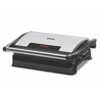Borosil Meta Prime Grill Sandwich Maker Grill (Silver, Black)