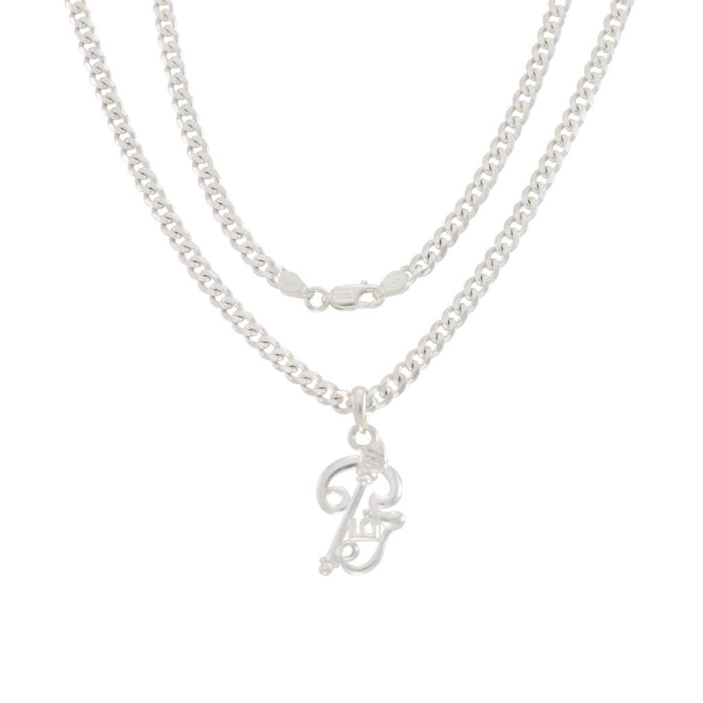 Sterling Silver Chain With God Kartikeya Subrahmanya Pendant